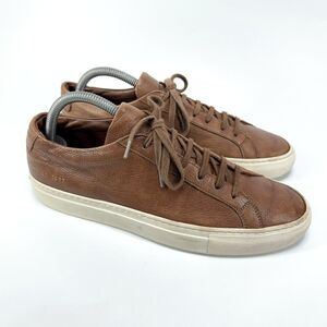 Common Projects Achilles Low Mens 41 EU 8 US Brown Leather Casual Shoes 9417